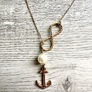 Kiel James Patrick Gold Infinity Necklace (10”)